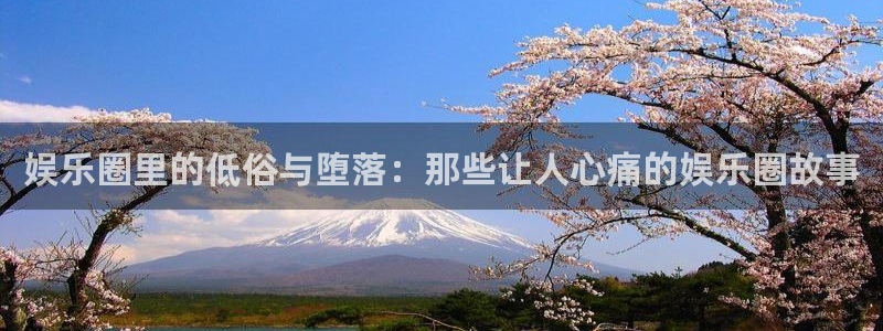 星空娱乐城：娱乐圈里的低俗与堕落：那些让人心痛的娱乐圈故事