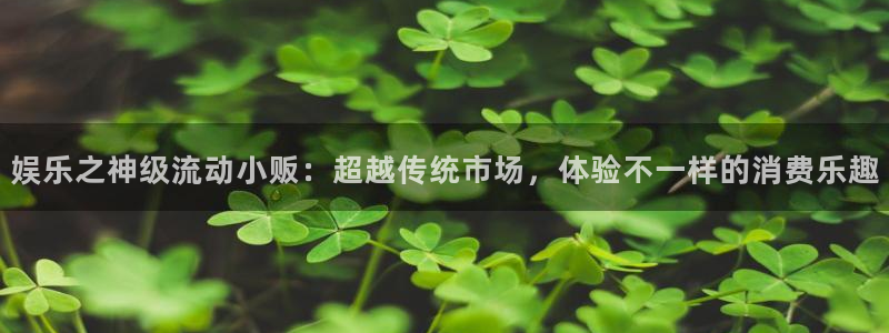 星空娱乐.：娱乐之神级流动小贩：超越传统市场，体验不一样的消费乐趣